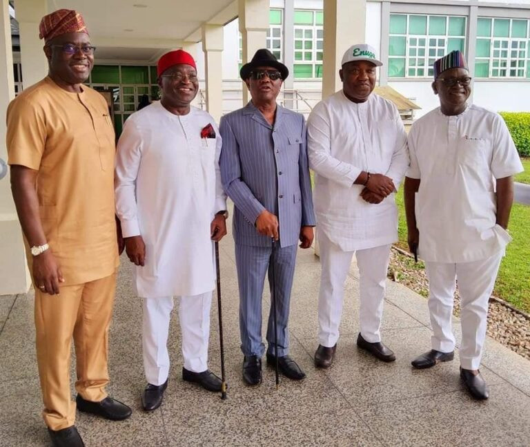 PDP governors gather in Enugu to discuss a removal plan for Ayu (photos)